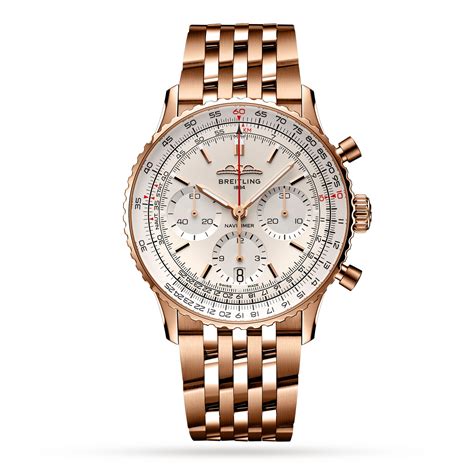 breitling navitimer chronograph 41 red gold mercury|breitling navitimer chronograph 41 review.